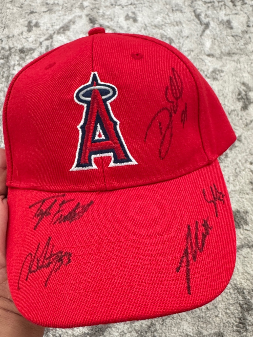 Red Team Logo Cap with Signatures